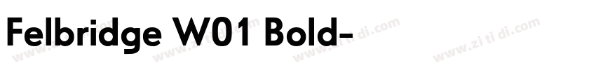 Felbridge W01 Bold字体转换